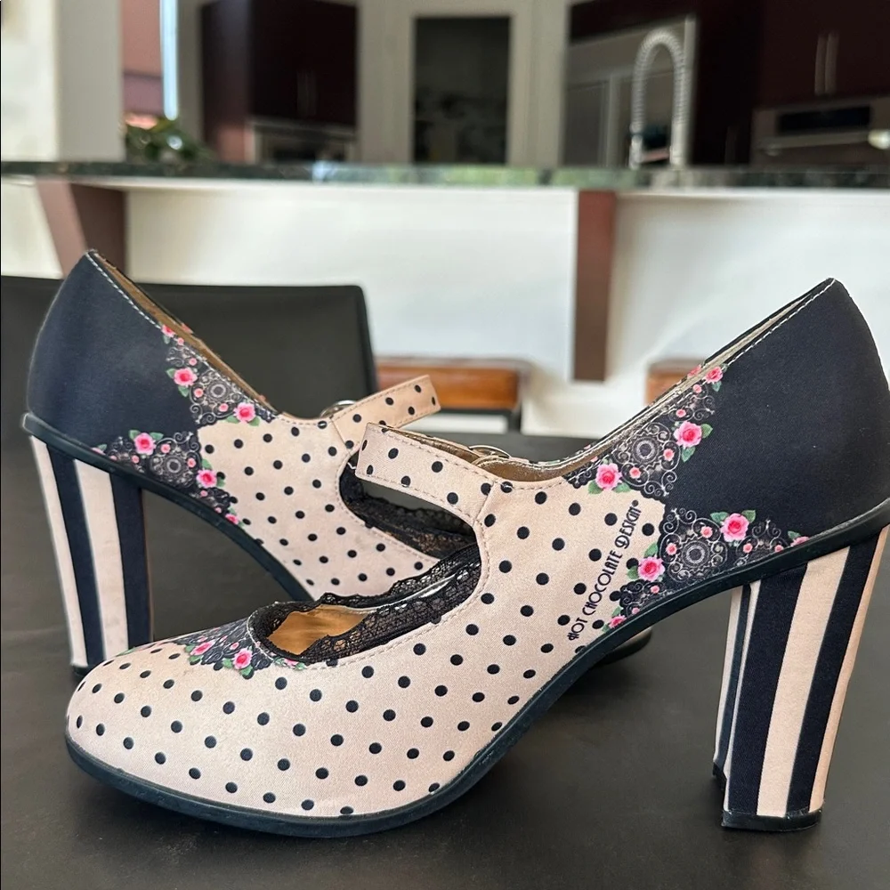 Hot Chocolate Designs - Polka Dot Mary Jane Shoes - Picture 4 of 11